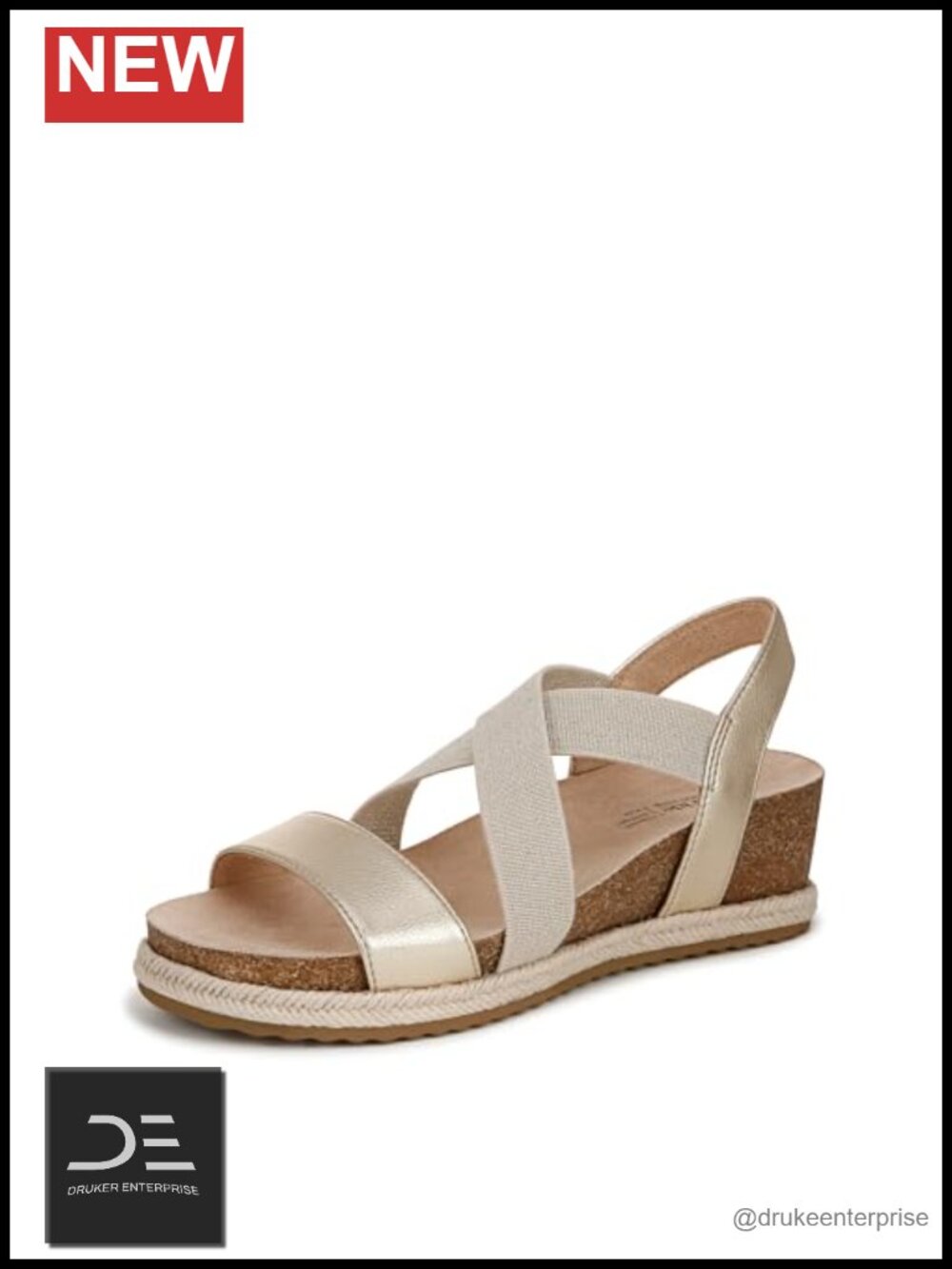 Women's Strappy Wedge Sandals Espadrille Comfort Cushion Open Toe